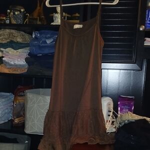 A'Reve Brown Midi Dress